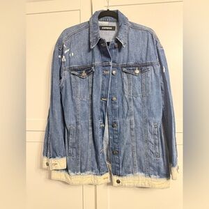 Express Distressed Denim Jacket